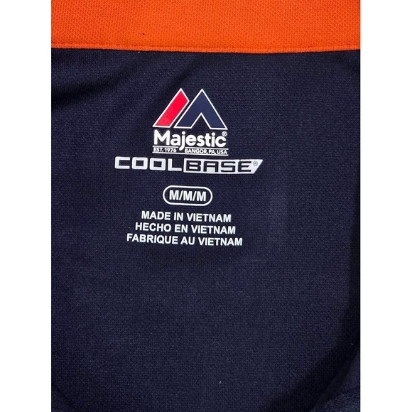 Chicago Bears Majestic Cool Base 1/4 Zip Pullover Men's M Navy NFL Jacket - Picture 5 of 8